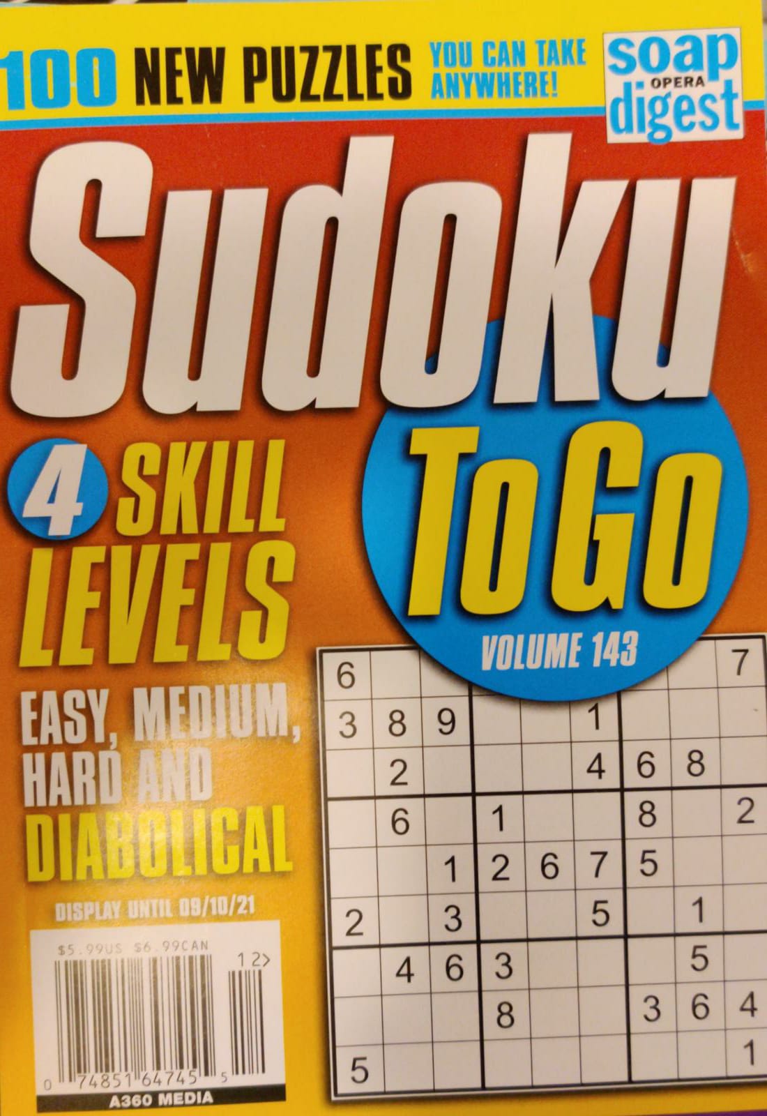 Sudoku To Go Magazine