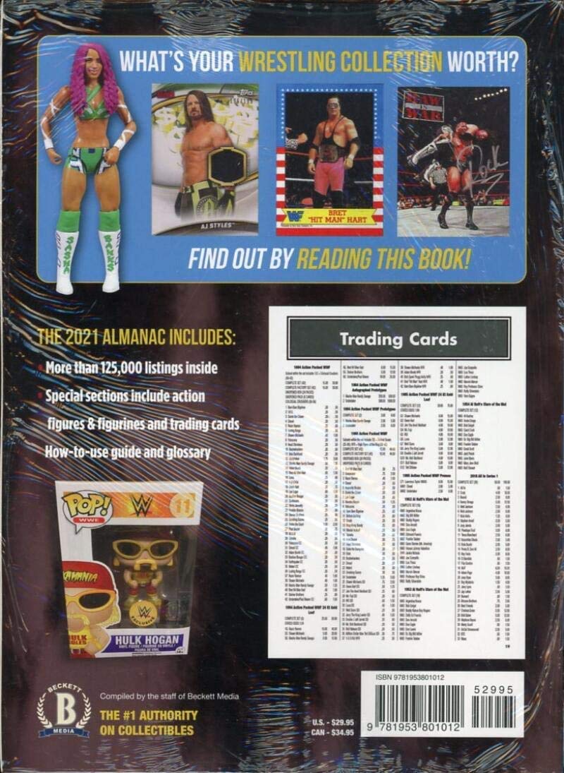 Beckett Wrestling Almanac Price Guide Magazine