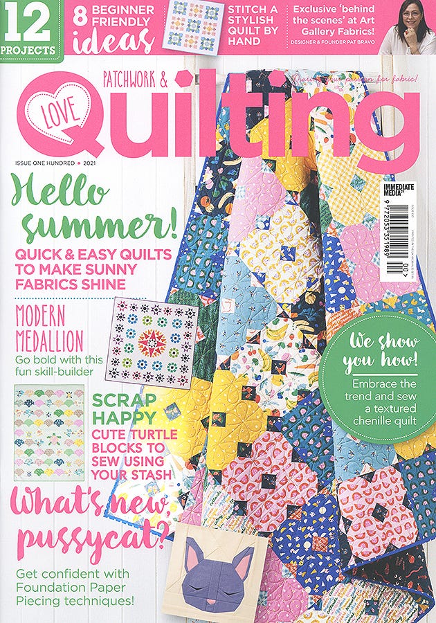 Love patchwork & Quilting Magazine