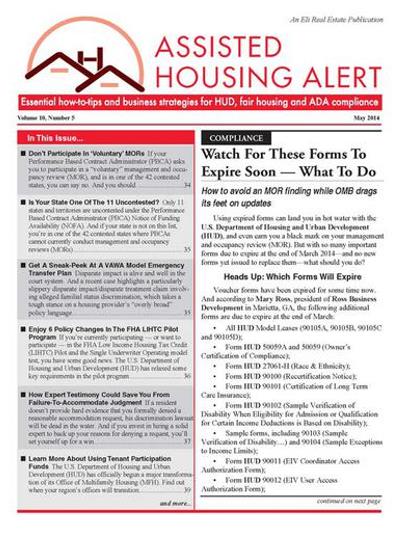 Assisted Housing Alert Magazine