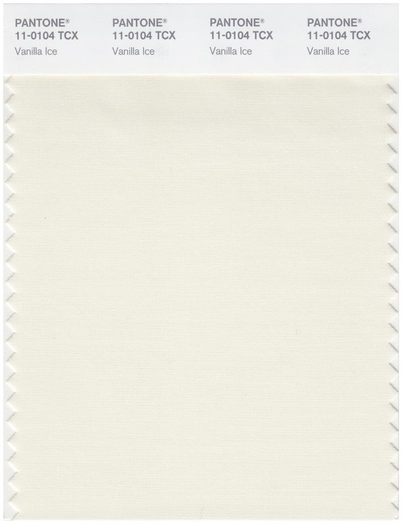 Pantone Smart 11-0104 TCX Color Swatch Card | Vanilla Ice 