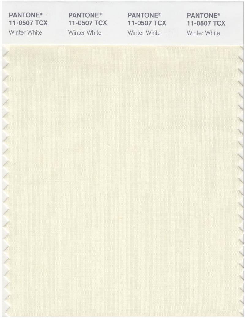 Pantone Smart 11-0507 TCX Color Swatch Card | Winter White 