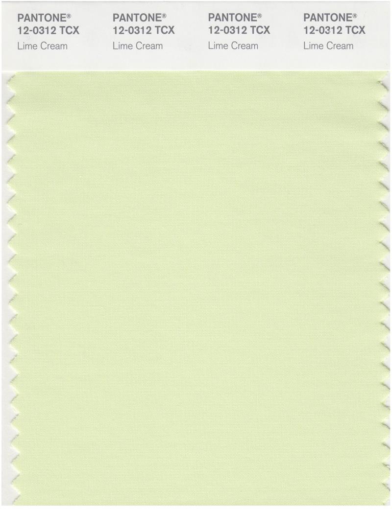 Pantone Smart 12-0312 TCX Color Swatch Card | Lime Cream 