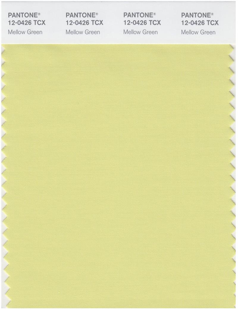 Pantone Smart 12-0426 TCX Color Swatch Card | Mellow Green 