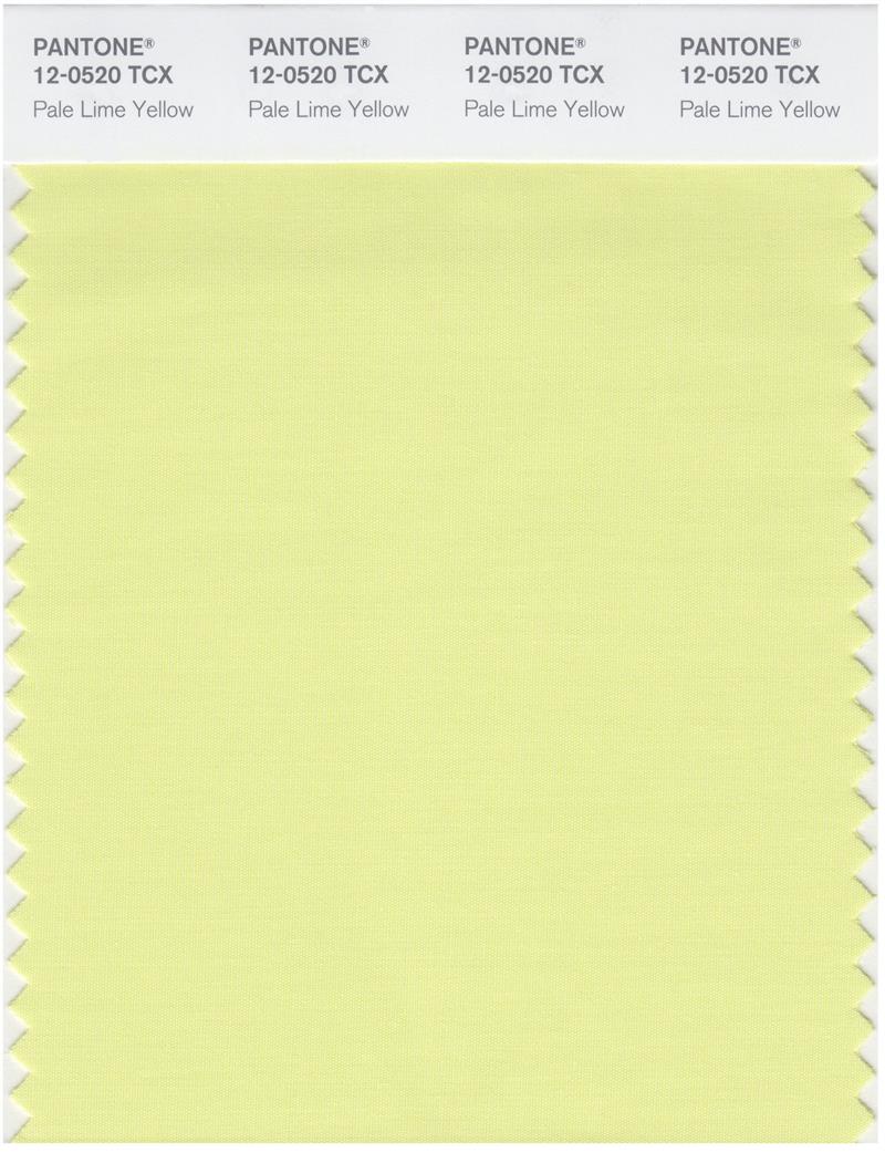 Pantone Smart 12-0520 TCX Color Swatch Card | Pale Lime Yellow 