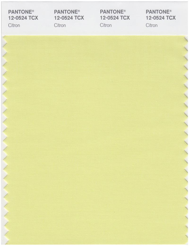 Pantone Smart 12-0524 TCX Color Swatch Card | Citron 