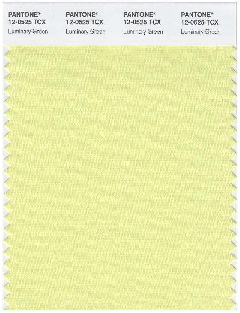 Pantone Smart 12-0525 TCX Color Swatch Card | Luminary Green 