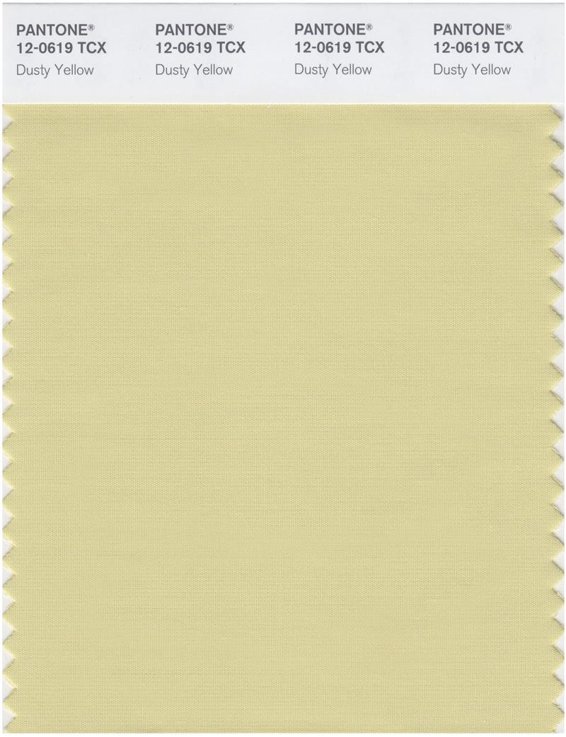 Pantone Smart 12-0619 TCX Color Swatch Card | Dusty Yellow 