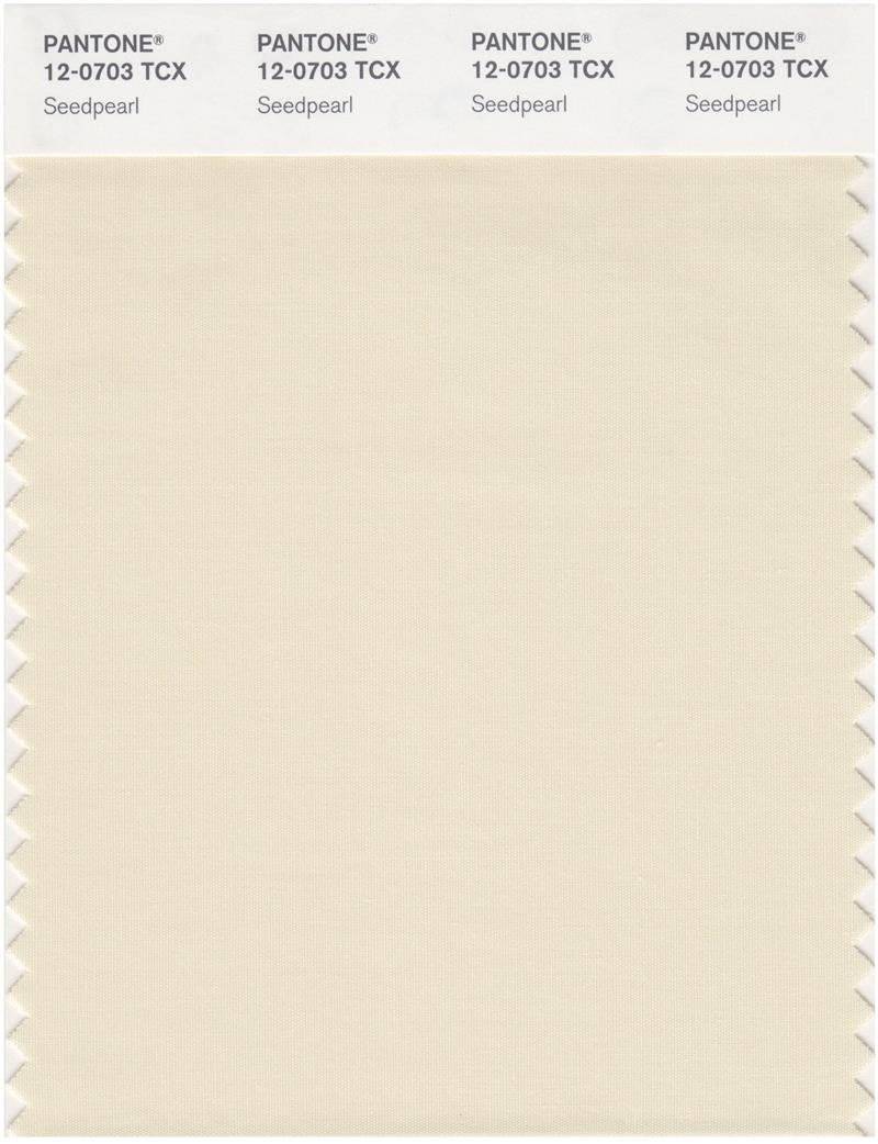 Pantone Smart 12-0703 TCX Color Swatch Card | Seed Pearl 