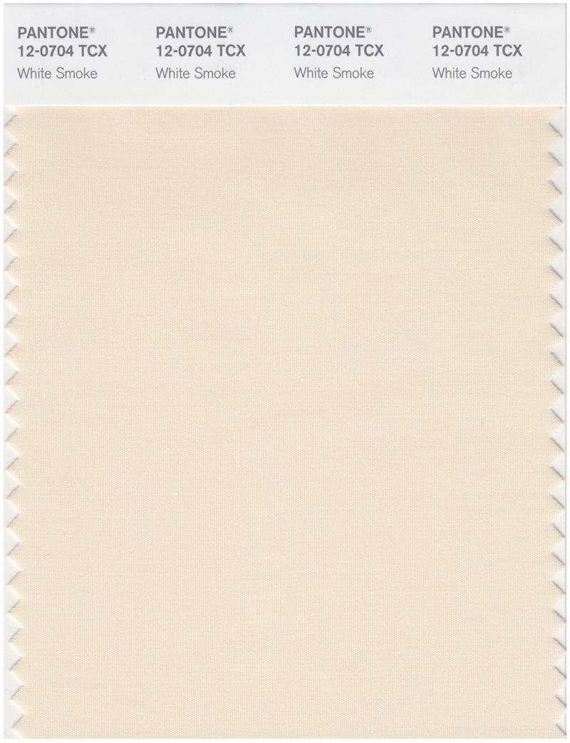 Pantone Smart 12-0704 TCX Color Swatch Card | White Smoke 