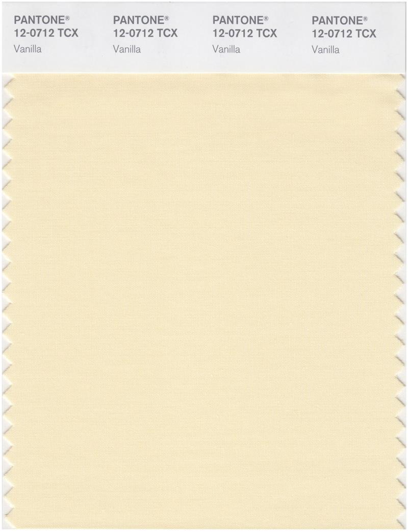 Pantone Smart 12-0712 TCX Color Swatch Card | Vanilla 