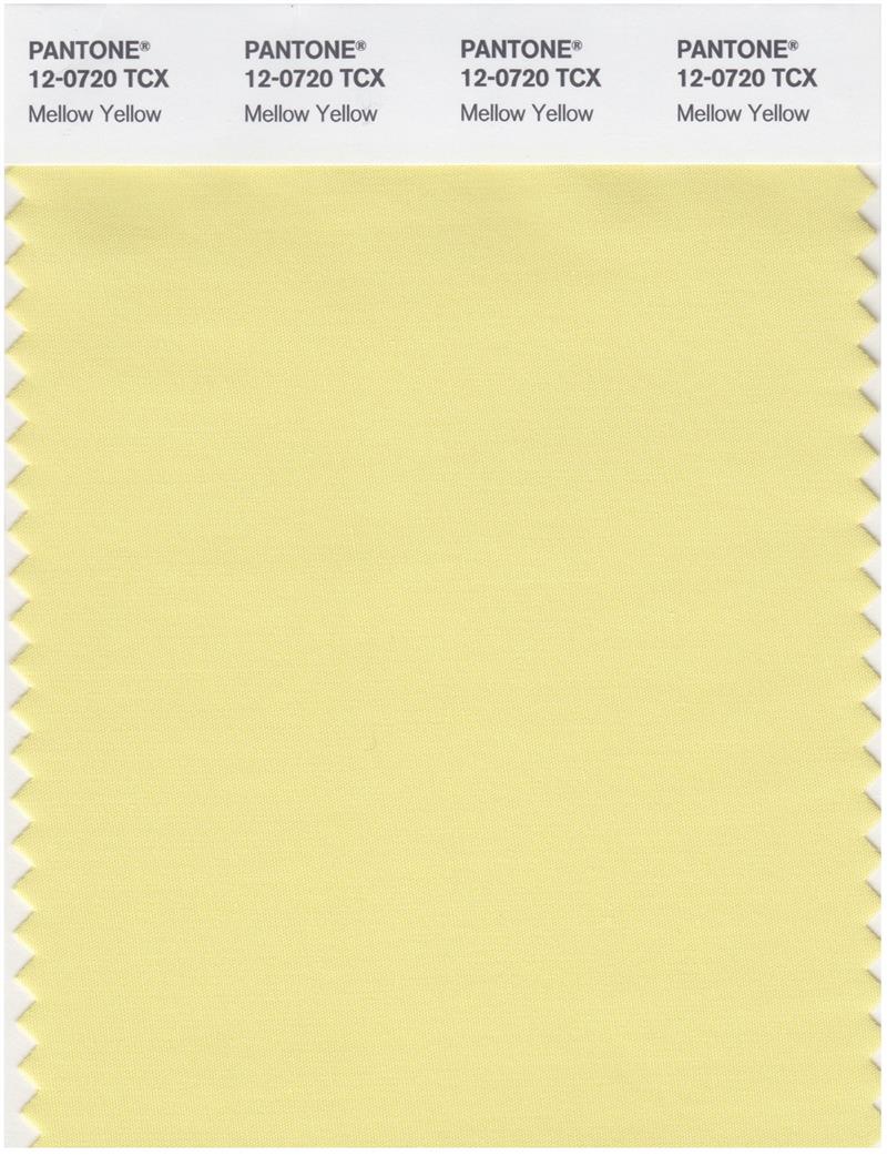 Pantone Smart 12-0720 TCX Color Swatch Card | Mellow Yellow 