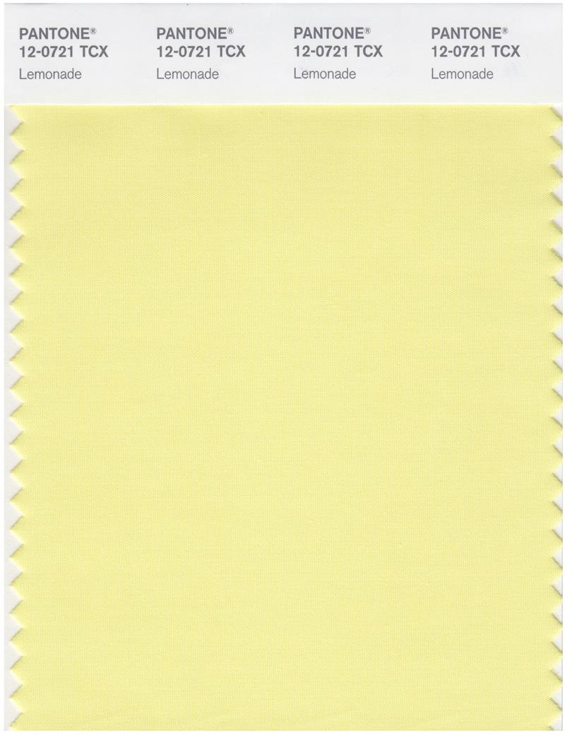 Pantone Smart 12-0721 TCX Color Swatch Card | Lemonade 