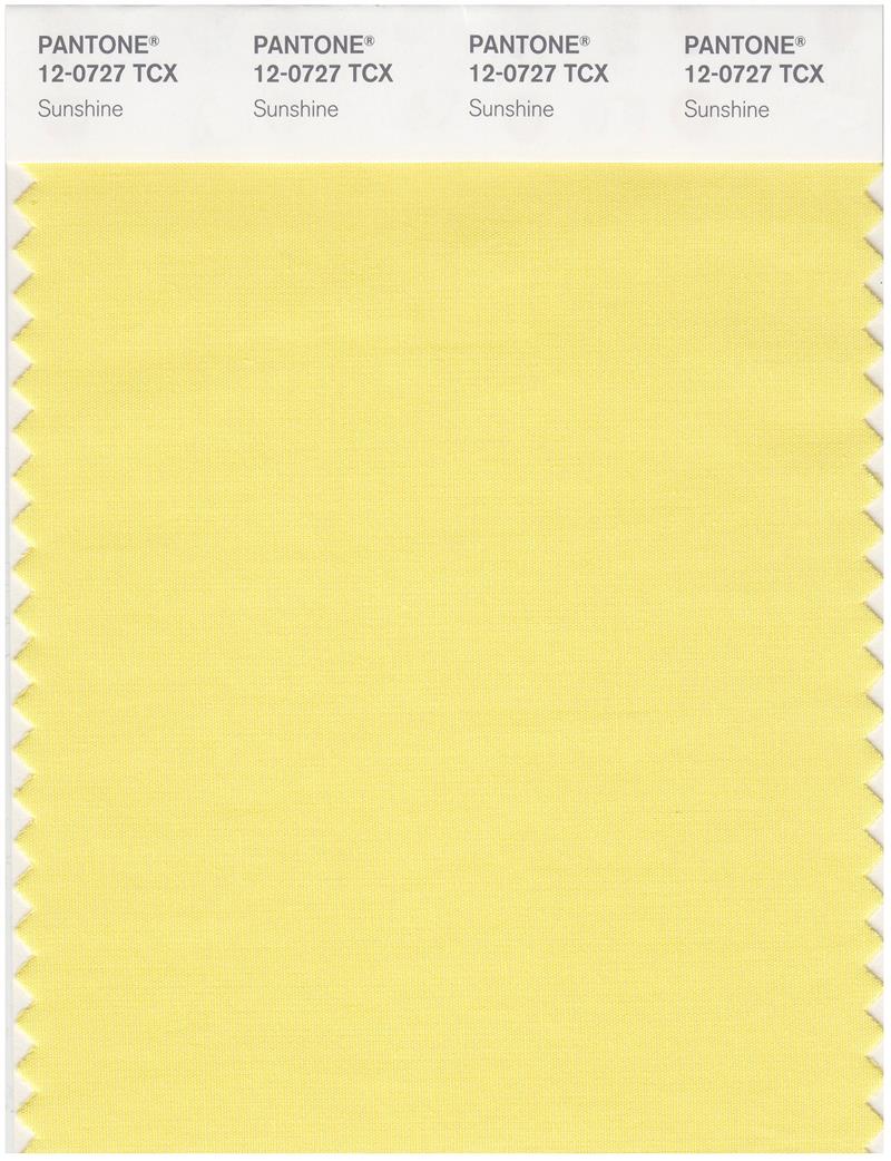 Pantone Smart 12-0727 TCX Color Swatch Card | Sunshine 