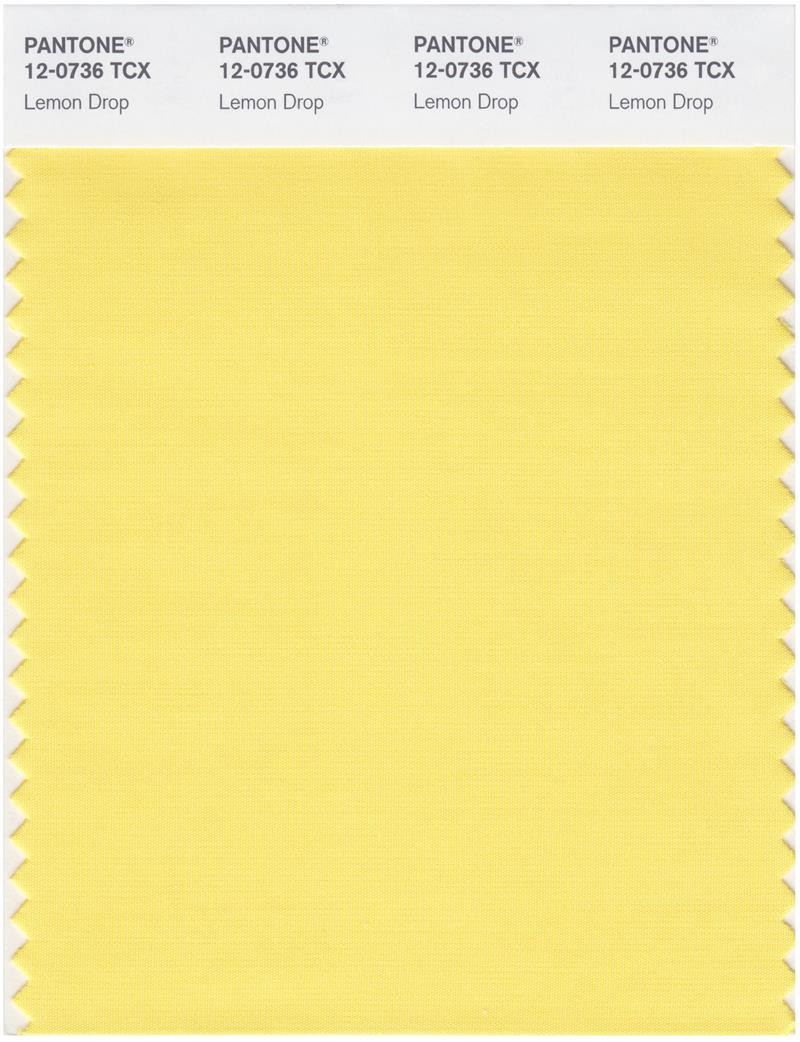 Pantone Smart 12-0736 TCX Color Swatch Card | Lemon Drop 