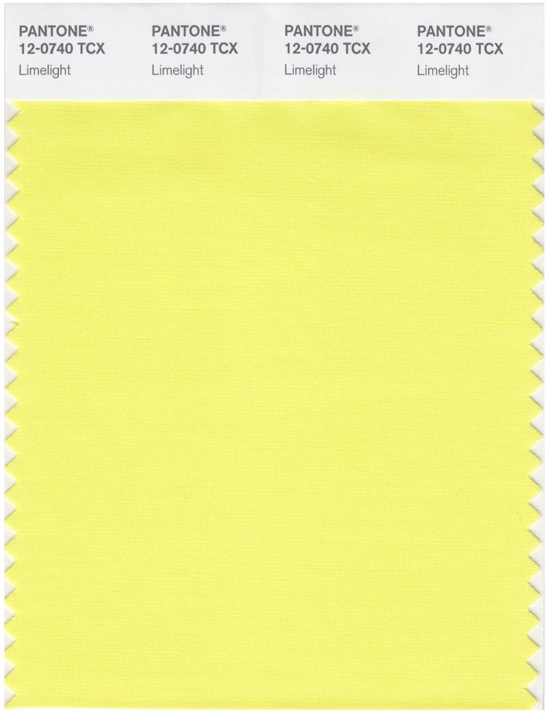 Pantone Smart 12-0740 TCX Color Swatch Card | Limelight 