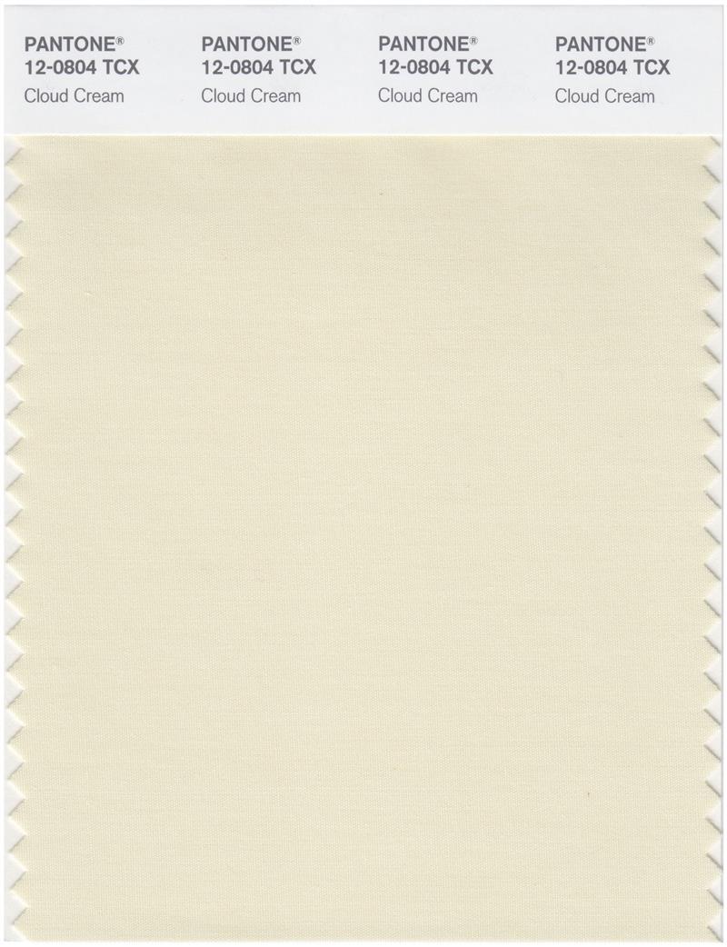 Pantone Smart 12-0808 TCX Color Swatch Card | Cloud Cream 