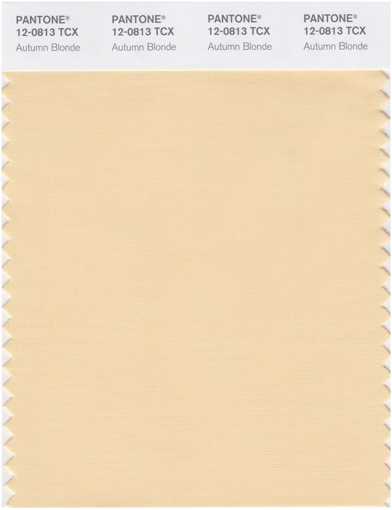 Pantone Smart 12-0813 TCX Color Swatch Card | Autumn Blonde 