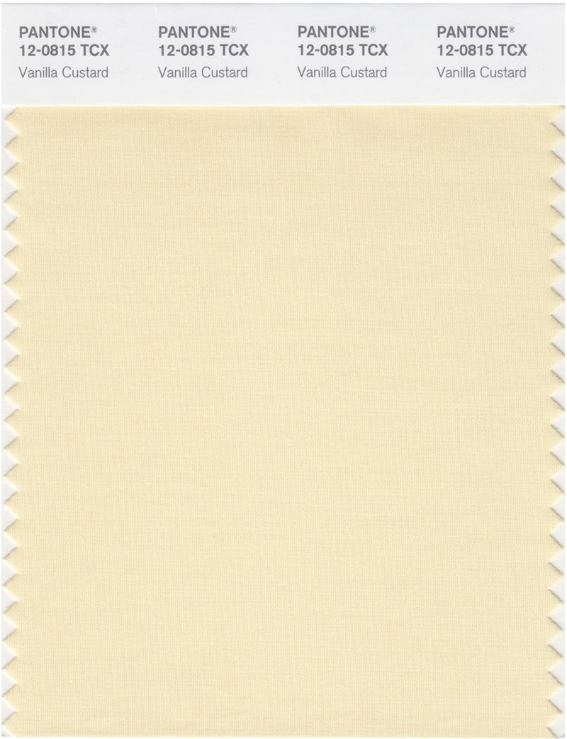 Pantone Smart 12-0815 TCX Color Swatch Card | Vanilla Custard 