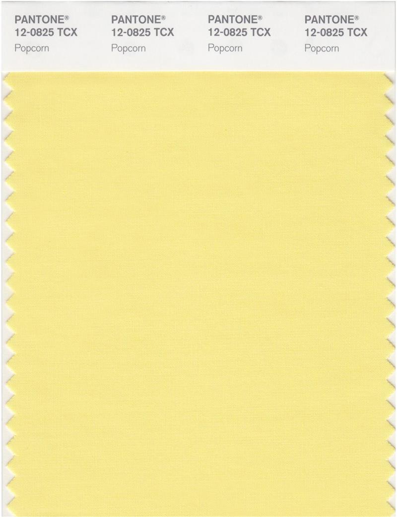 Pantone Smart 12-0825 TCX Color Swatch Card | Popcorn 