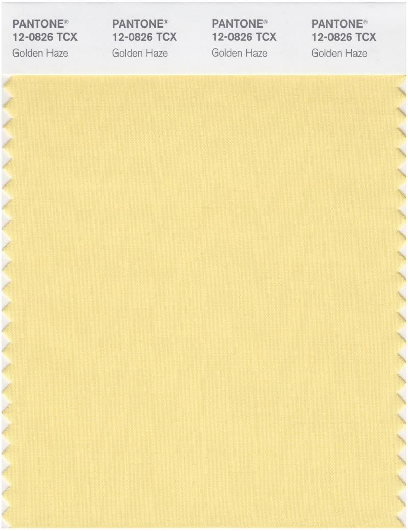 Pantone Smart 12-0826 TCX Color Swatch Card | Golden Haze 