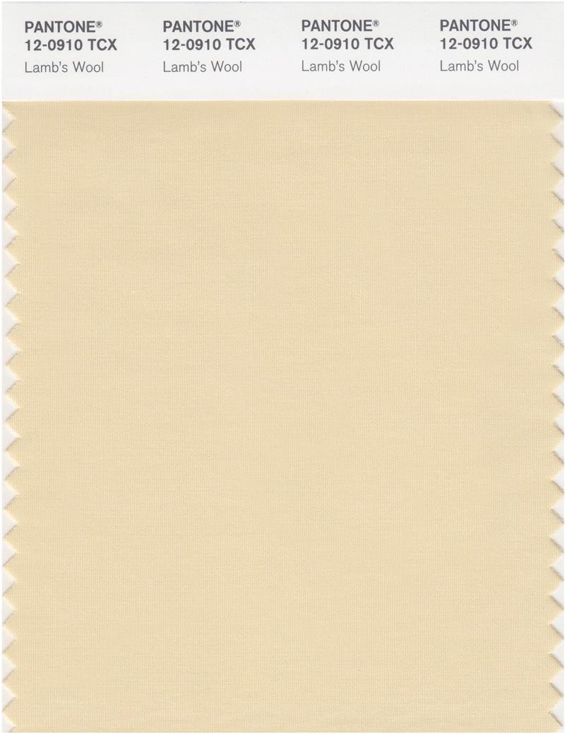 Pantone Smart 12-0910 TCX Color Swatch Card | Lamb's Wool 