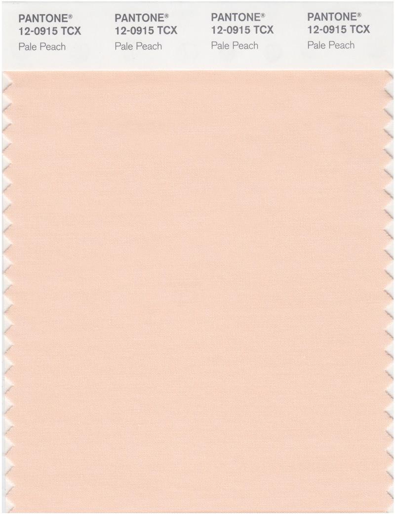 Pantone Smart 12-0915 TCX Color Swatch Card | Pale Peach 