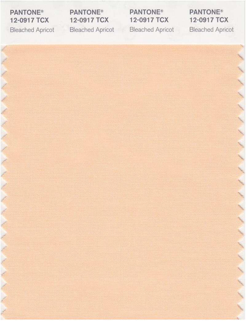 Pantone Smart 12-0917 TCX Color Swatch Card | Bleached Apricot 