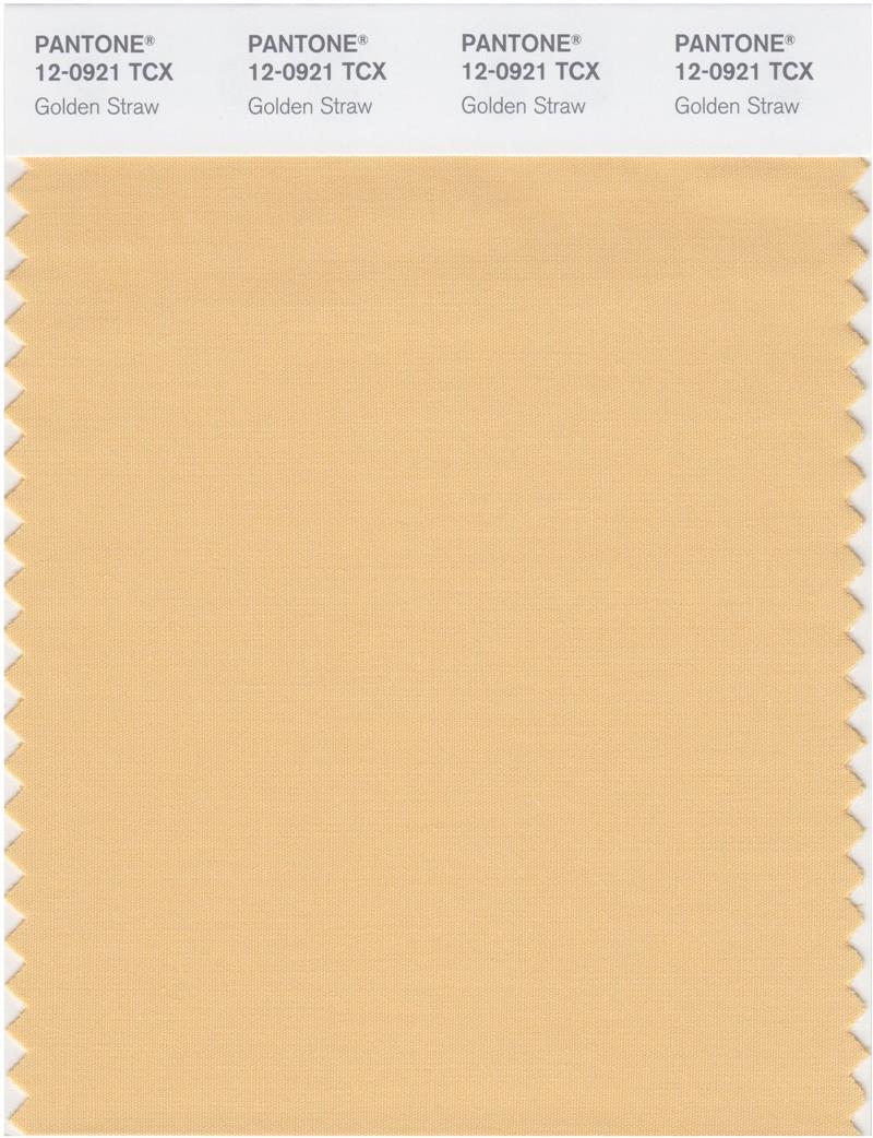 Pantone Smart 12-0921 TCX Color Swatch Card | Golden Straw 