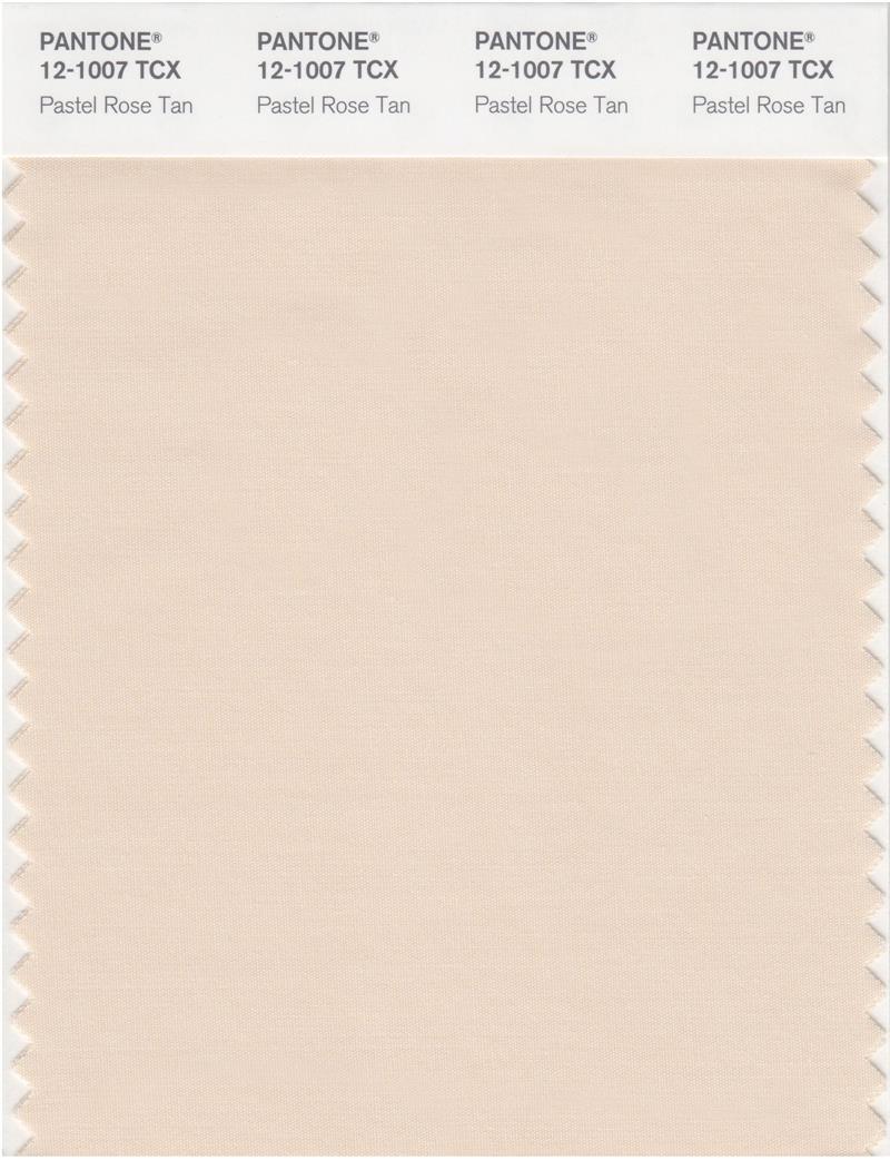 Pantone Smart 12-1007 TCX Color Swatch Card | Pastel Rose Tan 