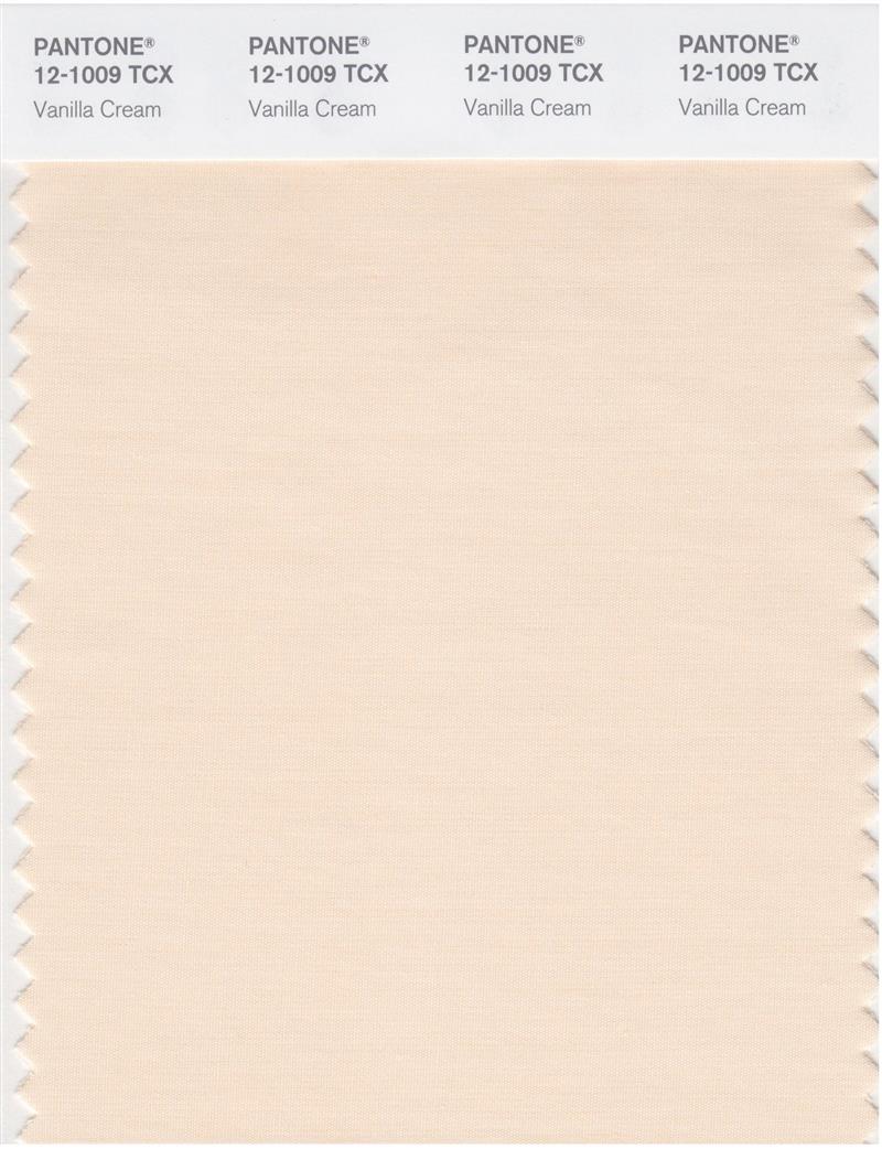 Pantone Smart 12-1009 TCX Color Swatch Card | Vanilla Cream 