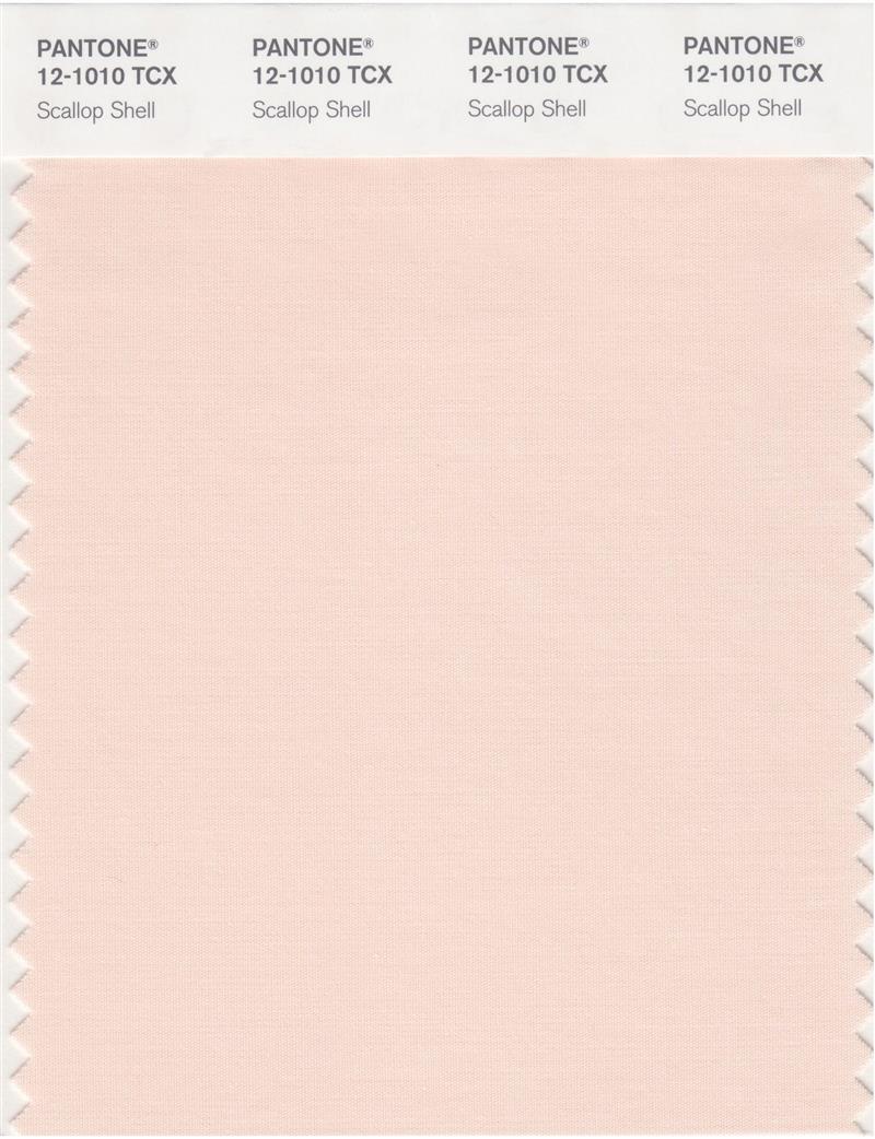 Pantone Smart 12-1010 TCX Color Swatch Card | Scallop Shell 