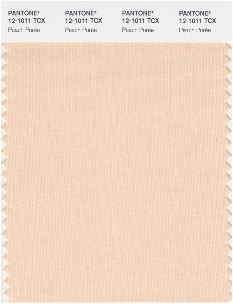 Pantone Smart 12-1011 TCX Color Swatch Card | Peach Puree 