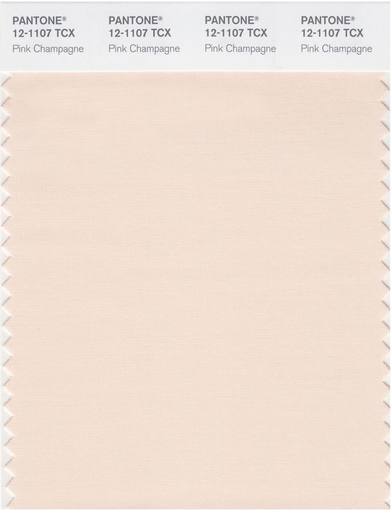 Pantone Smart 12-1107 TCX Color Swatch Card | Pink Champagne 