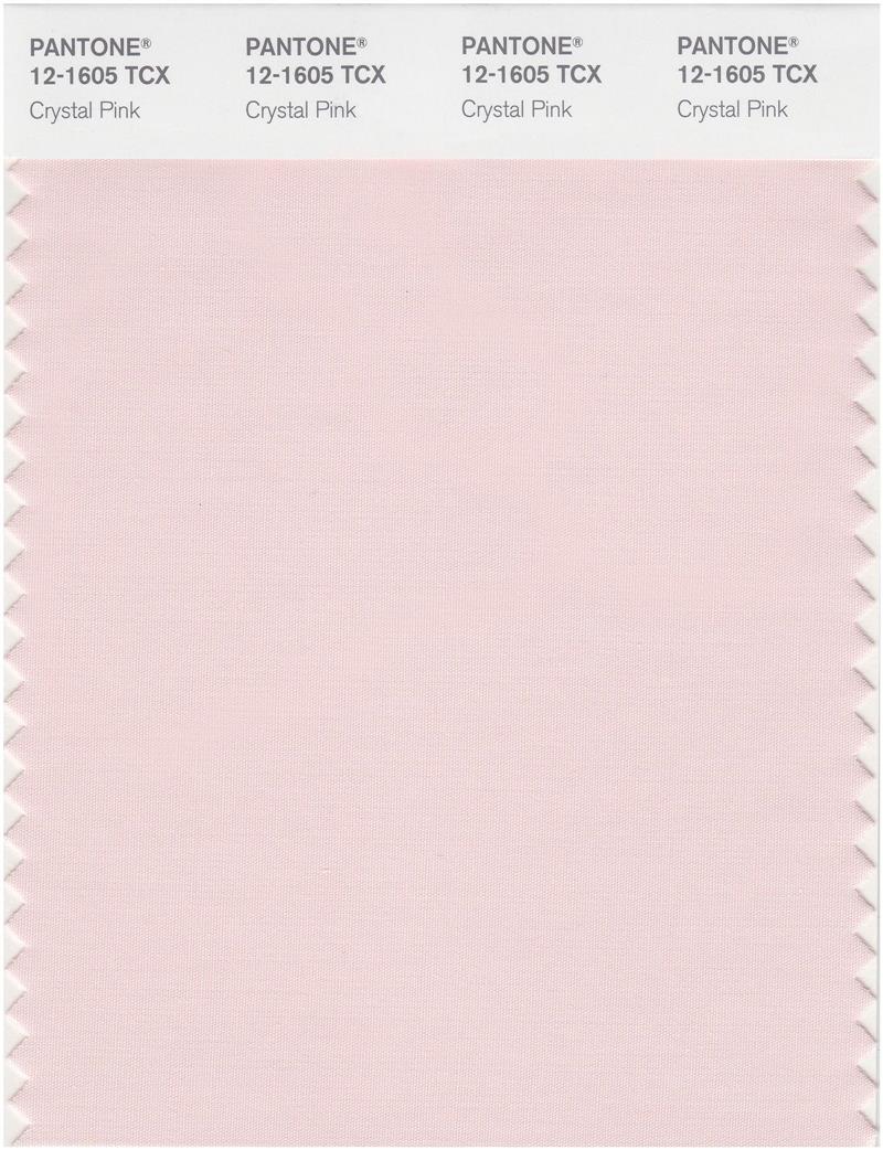 Pantone Smart 12-1605 TCX Color Swatch Card | Crystal Pink 