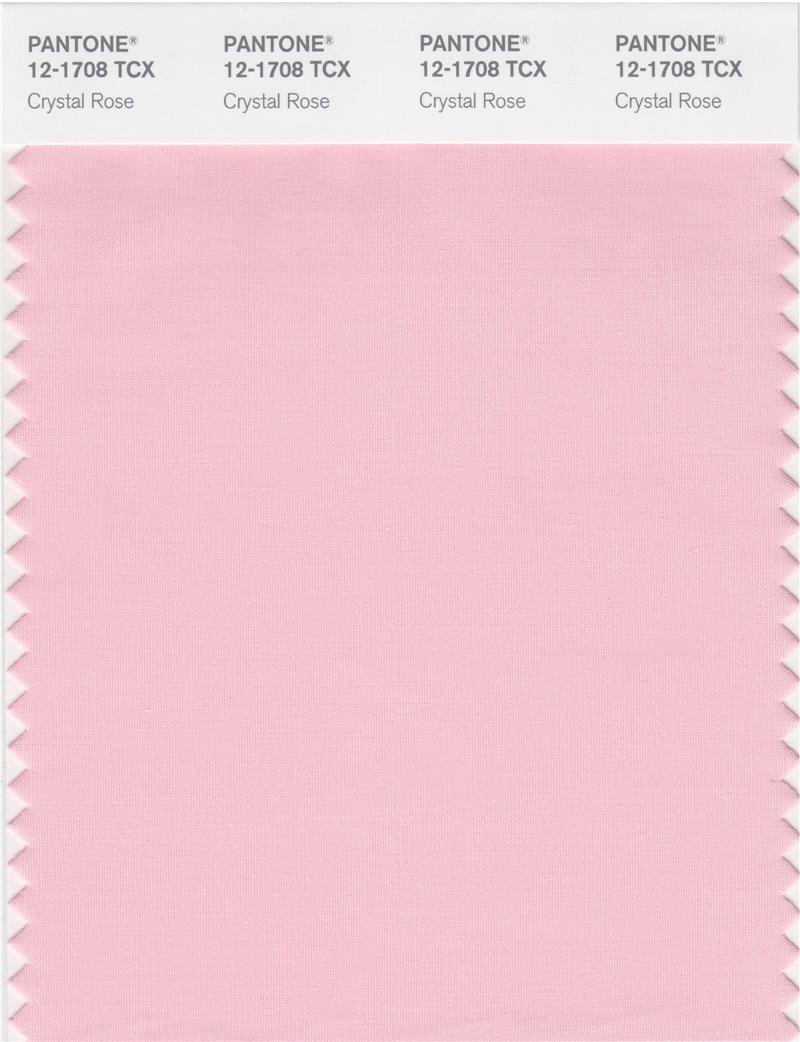 Pantone Smart 12-1708 TCX Color Swatch Card | Crystal Rose 