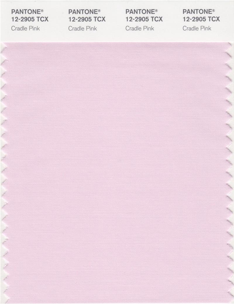 Pantone Smart 12-2905 TCX Color Swatch Card | Cradle Pink 