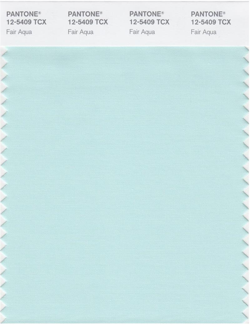 Pantone Smart 12-5409 TCX Color Swatch Card | Fair Aqua 