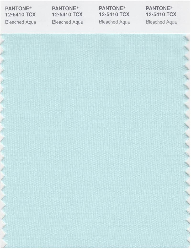 Pantone Smart 12-5410 TCX Color Swatch Card | Bleached Aqua 