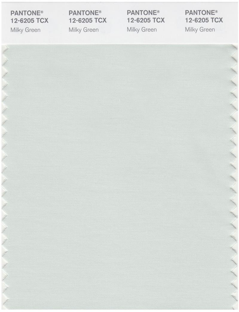 Pantone Smart 12-6205 TCX Color Swatch Card | Milky Green 