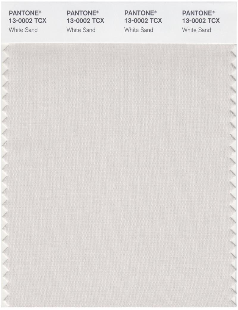 Pantone Smart 13-0002 TCX Color Swatch Card | White Sand 