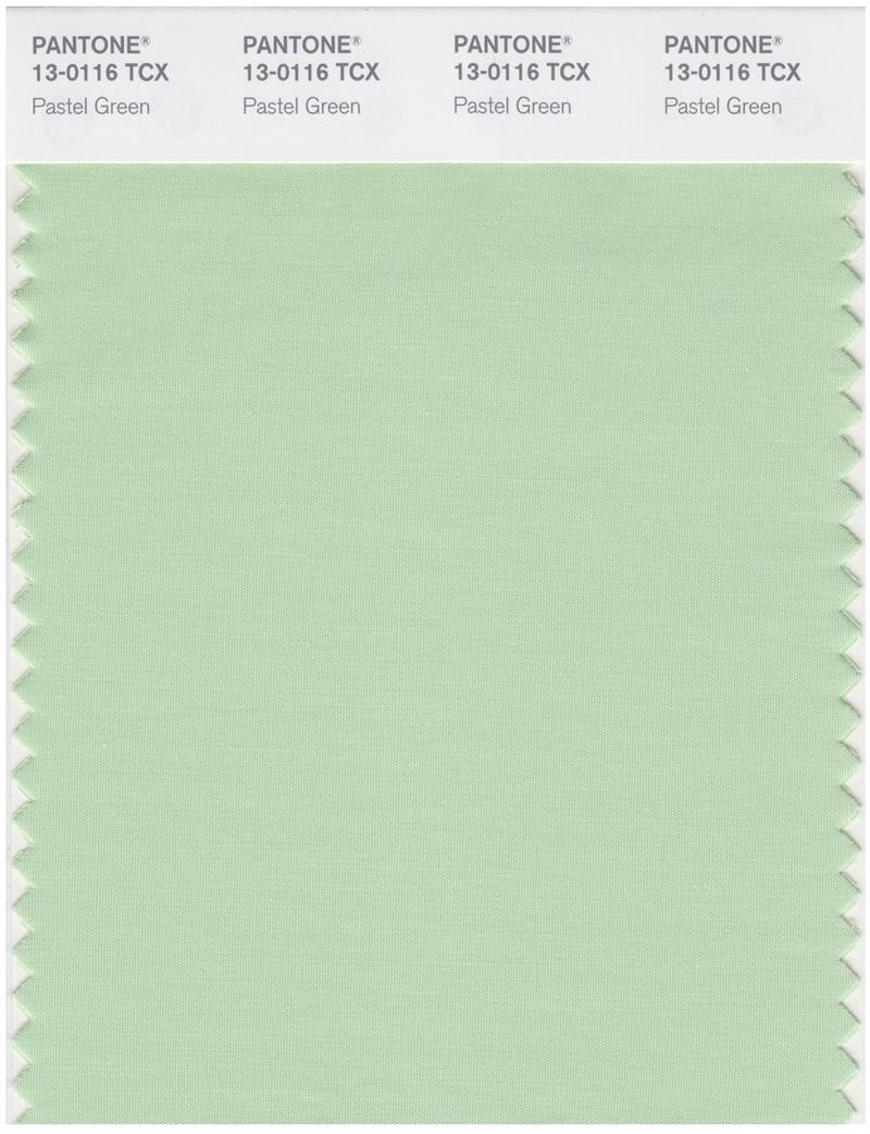 Pantone Smart 13-0116 TCX Color Swatch Card | Pastel Green 