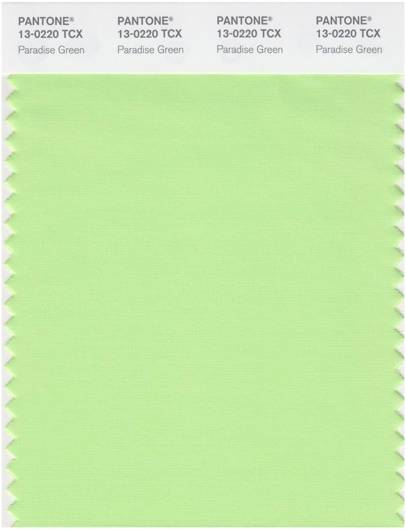 Pantone Smart 13-0220 TCX Color Swatch Card | Paradise Green 