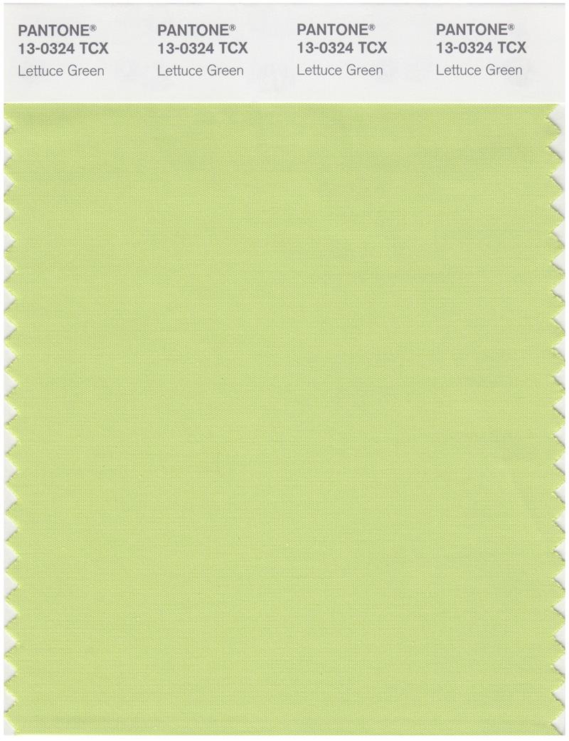 Pantone Smart 13-0324 TCX Color Swatch Card | Lettuce Green 