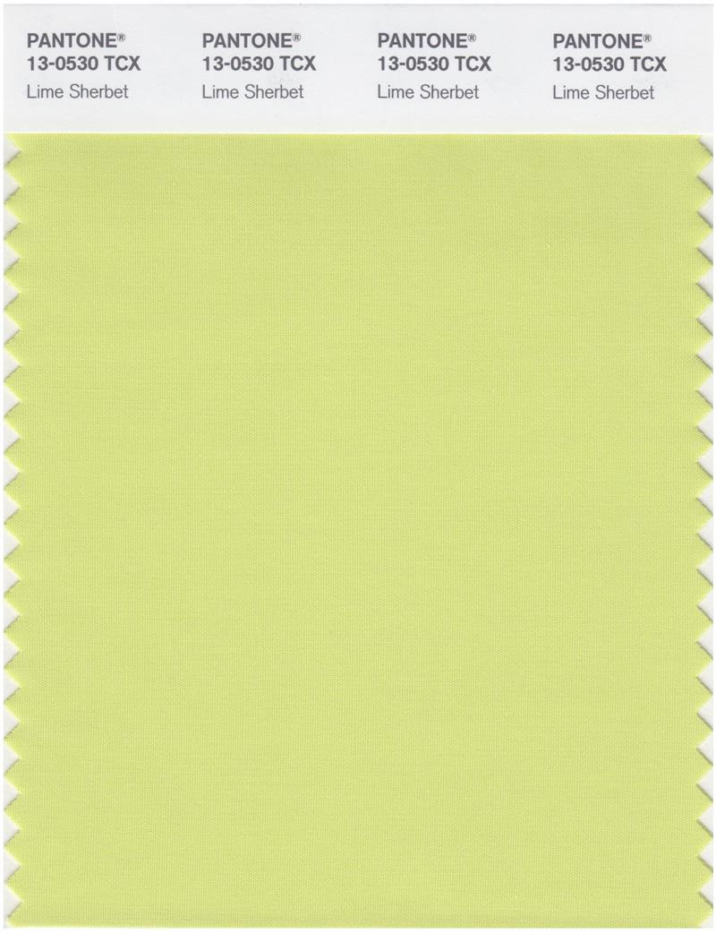 Pantone Smart 13-0530 TCX Color Swatch Card | Lime Sherbet 