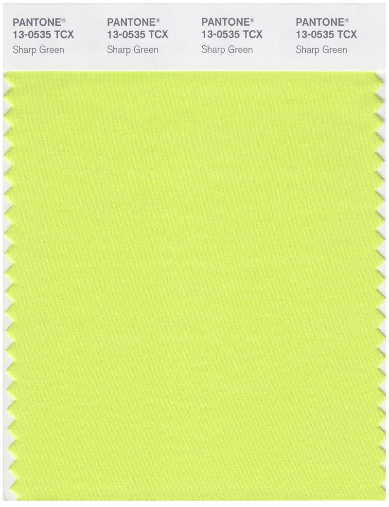 Pantone Smart 13-0535 TCX Color Swatch Card | Sharp Green 