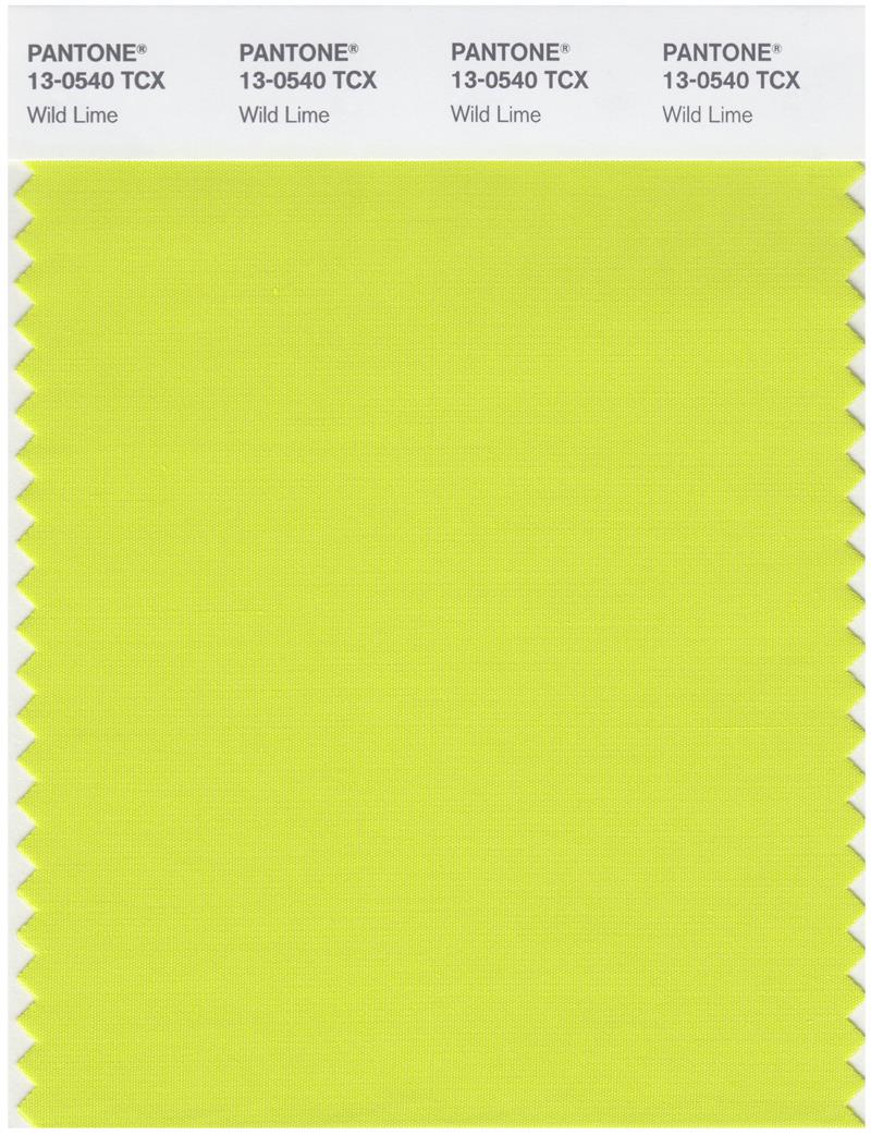 Pantone Smart 13-0540 TCX Color Swatch Card | Wild Lime 