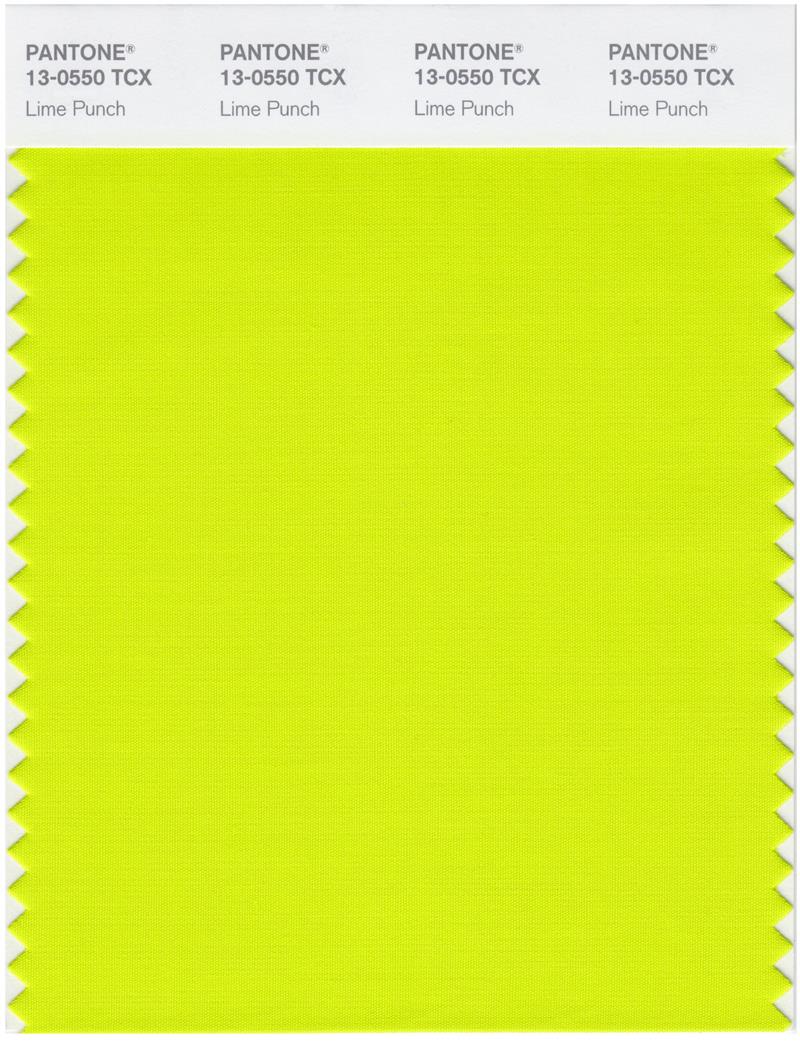 Pantone Smart 13-0550 TCX Color Swatch Card | Lime Punch 