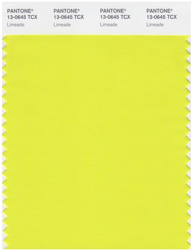 Pantone Smart 13-0645 TCX Color Swatch Card | Limeade 