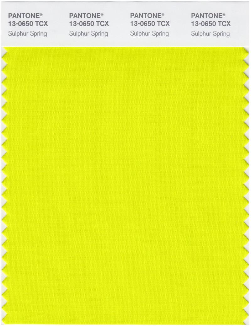 Pantone Smart 13-0650 TCX Color Swatch Card | Sulphur Spring 